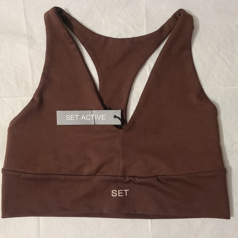 BNWT - Set Active - (Size S) Women's Luxform Racer V Bra Coco